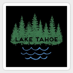 Lake Tahoe California Nevada Ski Mountain Resort Moon Trees Magnet